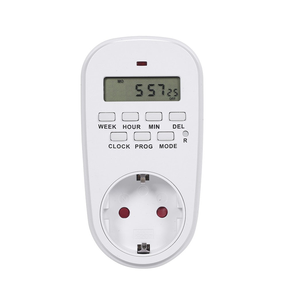 Digital Timer Switch Socket with LCD Display Plug-in Programmable Time Controller Intelligent Electronic Timing