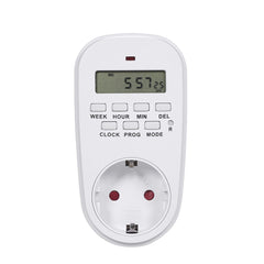 Digital Timer Switch Socket with LCD Display Plug-in Programmable Time Controller Intelligent Electronic Timing