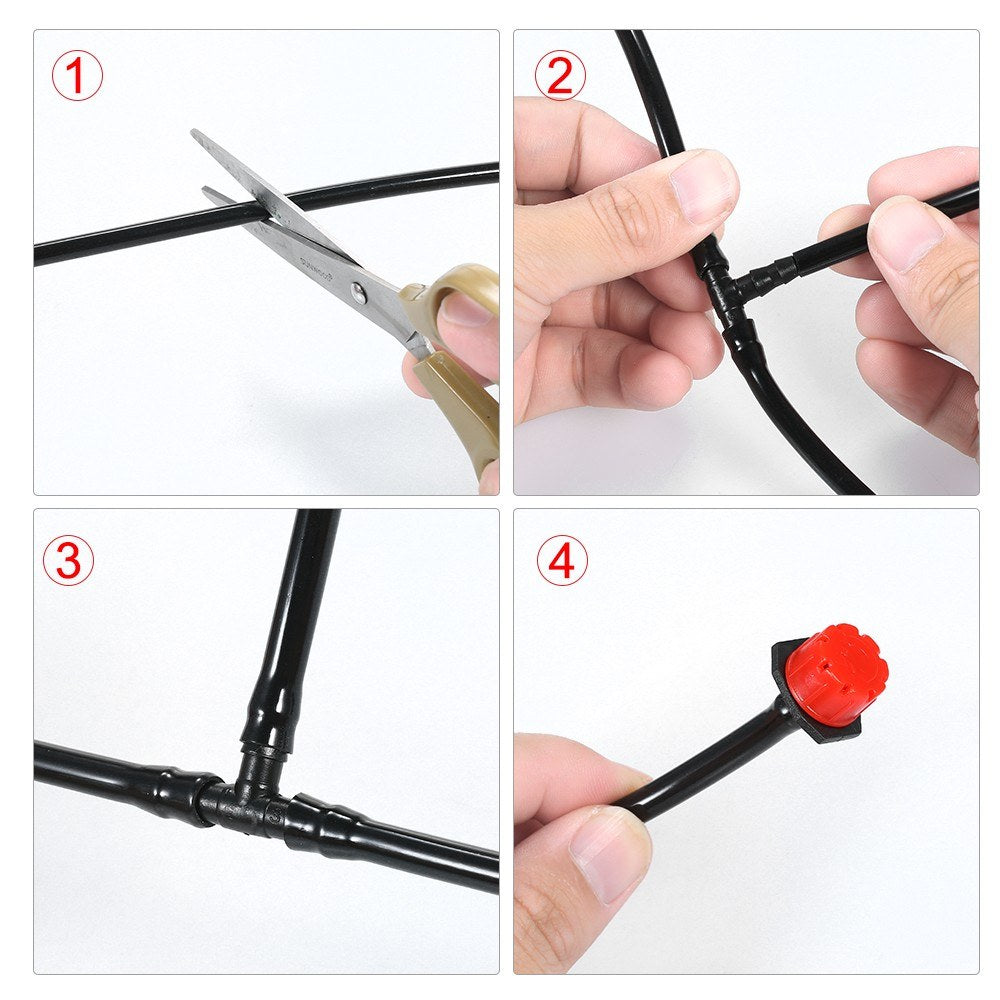 Plant Watering Irrigation Drip Kit Accessories Include Atomizing Nozzle Mister Dripper