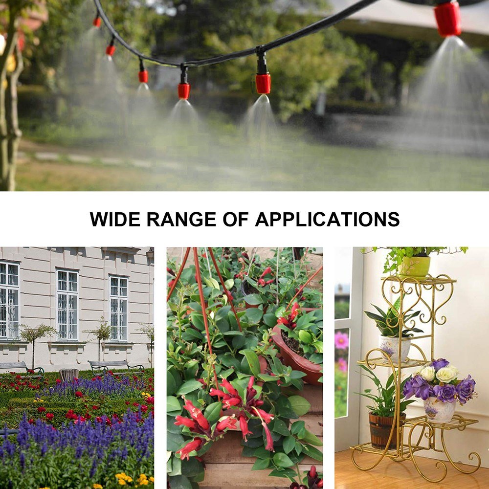 Plant Watering Irrigation Drip Kit Accessories Include Atomizing Nozzle Mister Dripper