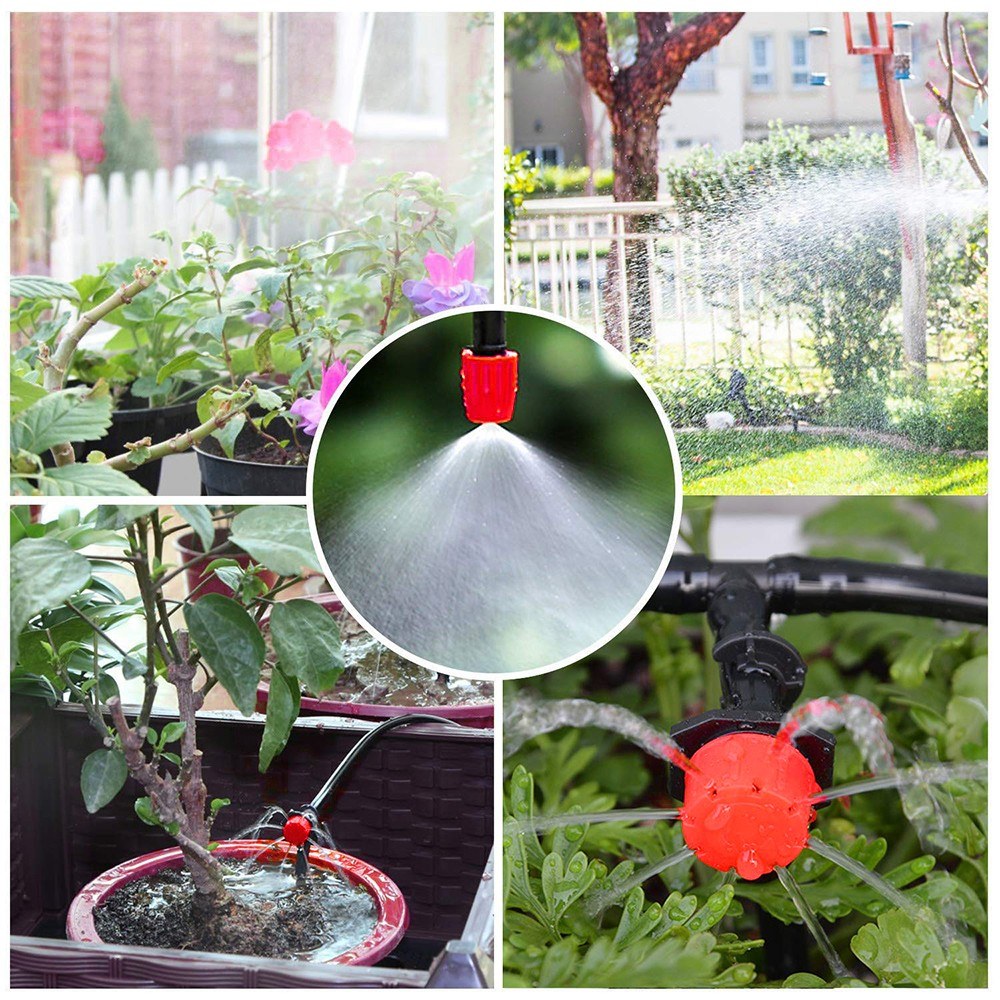 Plant Watering Irrigation Drip Kit Accessories Include Atomizing Nozzle Mister Dripper