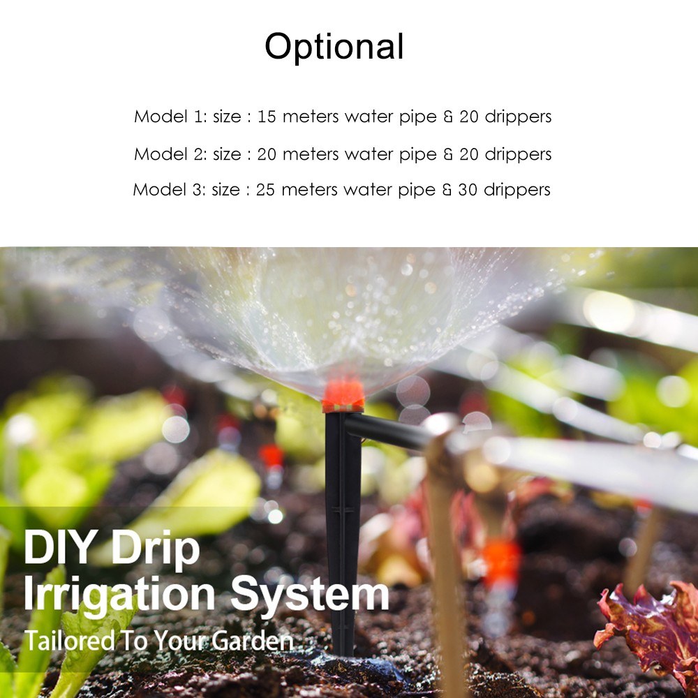 Plant Watering Irrigation Drip Kit Accessories Include Atomizing Nozzle Mister Dripper