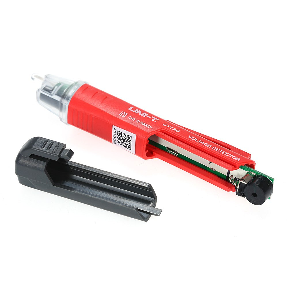 Portable Non-contact AC Voltage Tester Pen Shaped V～Alert Detector with Sound and Light Alarm LED Flashlight