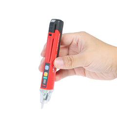 Portable Non-contact AC Voltage Tester Pen Shaped V～Alert Detector with Sound and Light Alarm LED Flashlight
