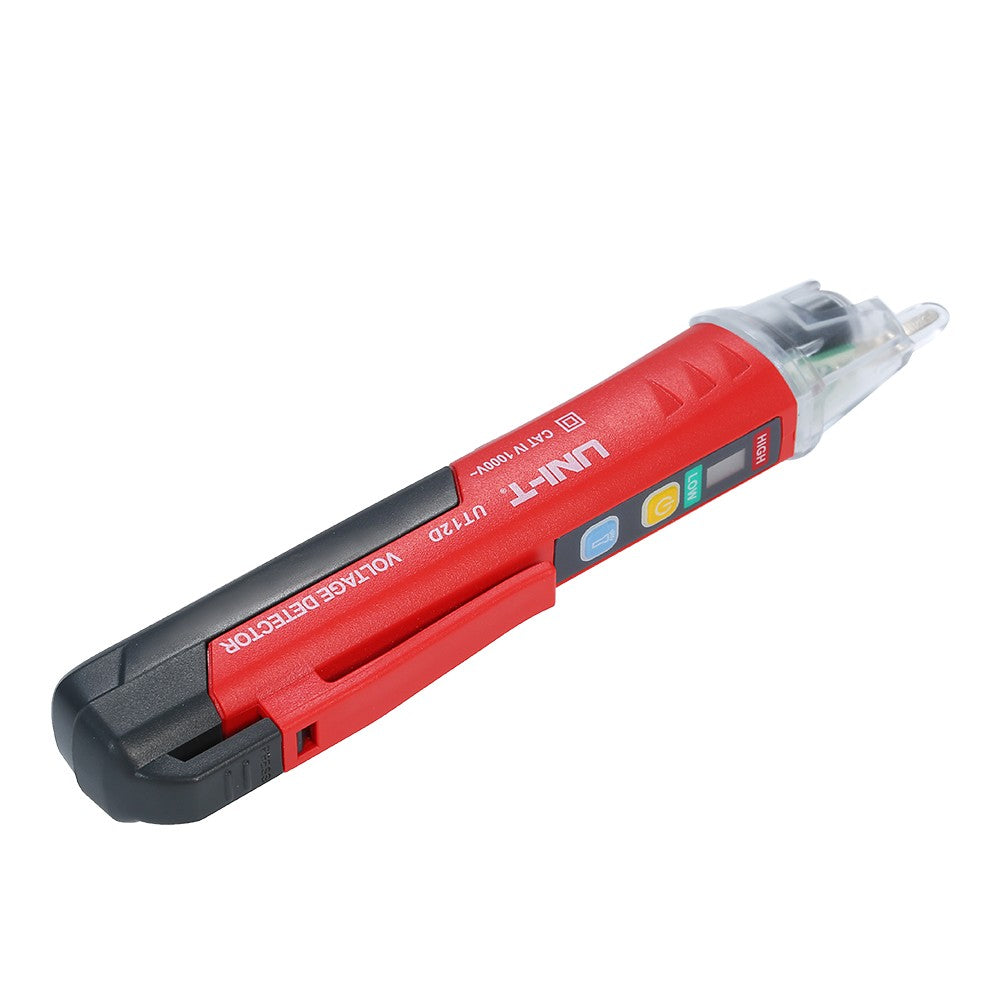 Portable Non-contact AC Voltage Tester Pen Shaped V～Alert Detector with Sound and Light Alarm LED Flashlight