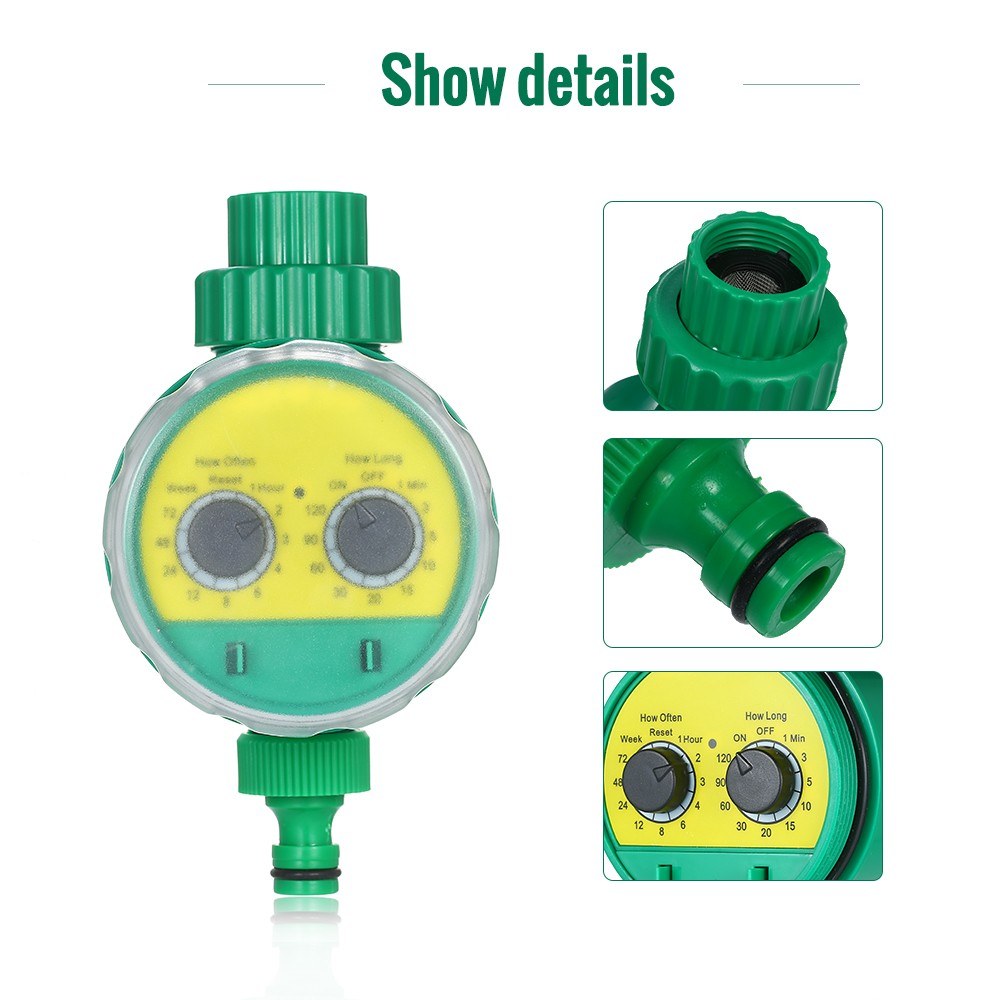Outdoor Timed Irrigation Controller Automatic Sprinkler Programmable Valve Hose Water Timer Faucet Watering