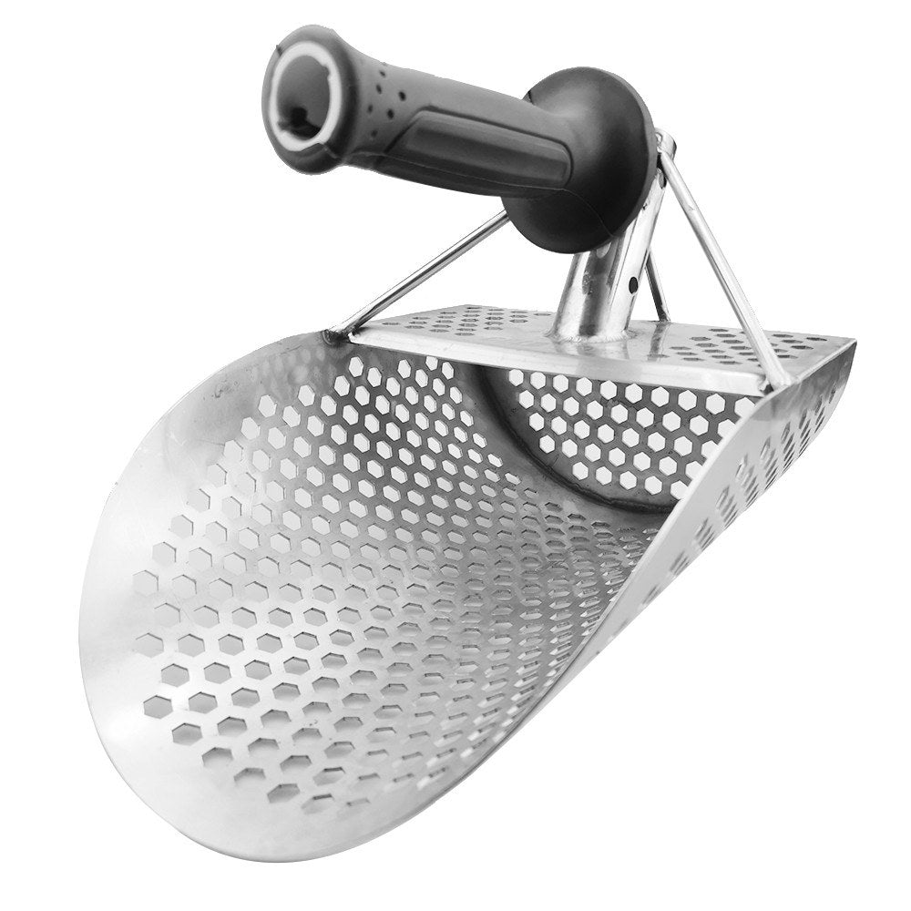 Beach Sand Scoop with handle Metal Detecting Tool Stainless Steel Detector