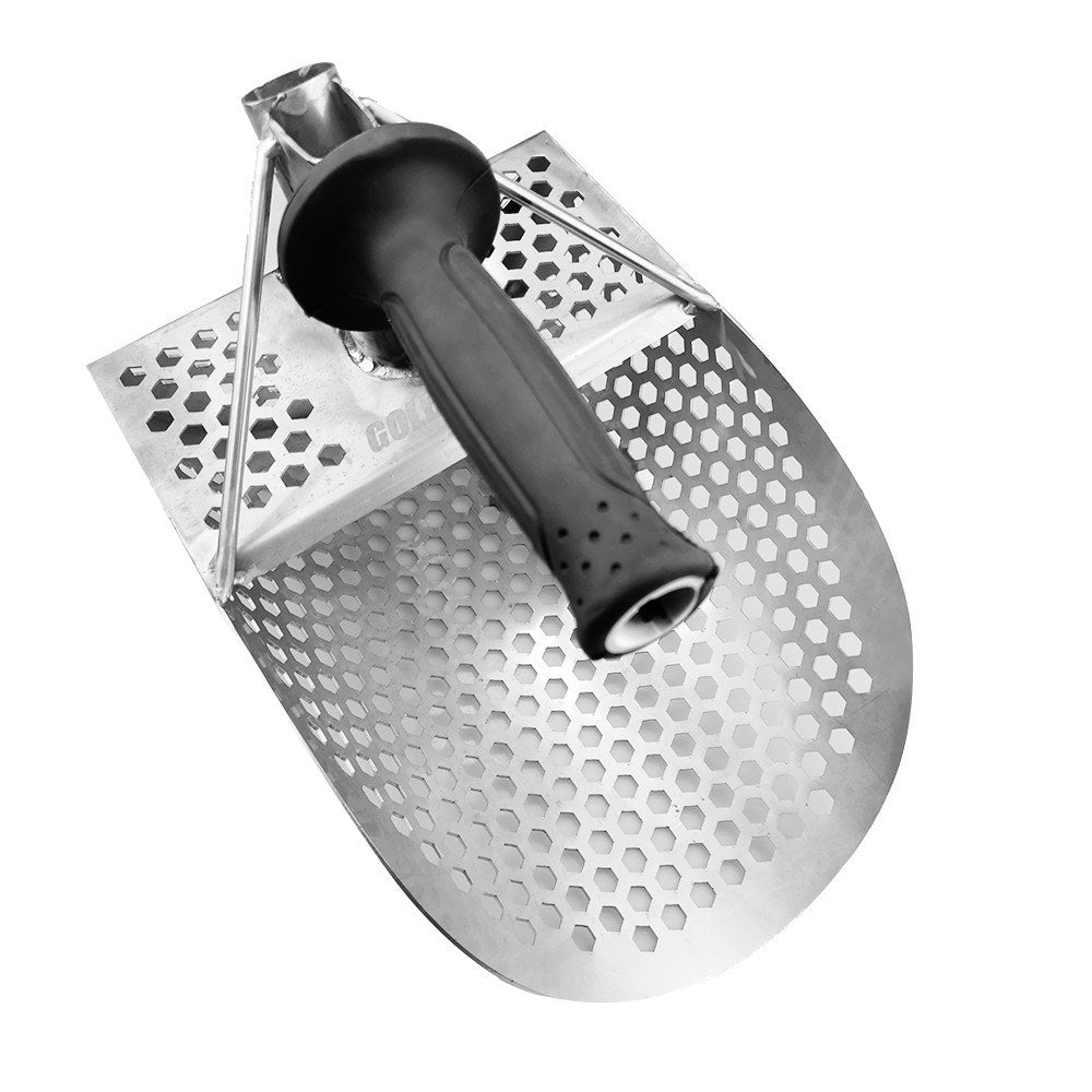 Beach Sand Scoop with handle Metal Detecting Tool Stainless Steel Detector