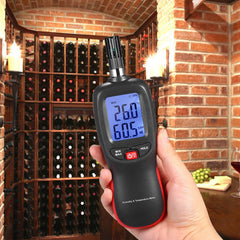 Digital Temperature and Humidity Meter Wet Bulb Dew Point Detector