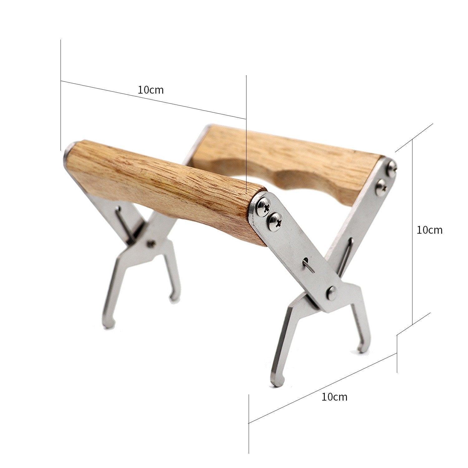 Frame Clip Wooden Handle Bee Nests Box Jig Griper Lifter Stainless Steel Nest Holder