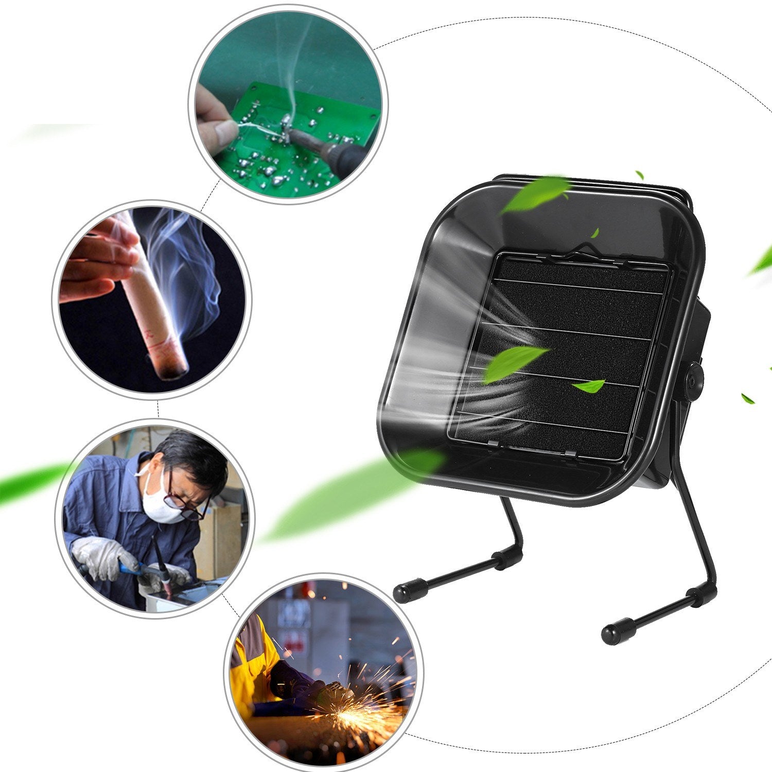 220V 30W Soldering Iron Smoke Fan Remover Fume Electrostatic Absorber Extractor