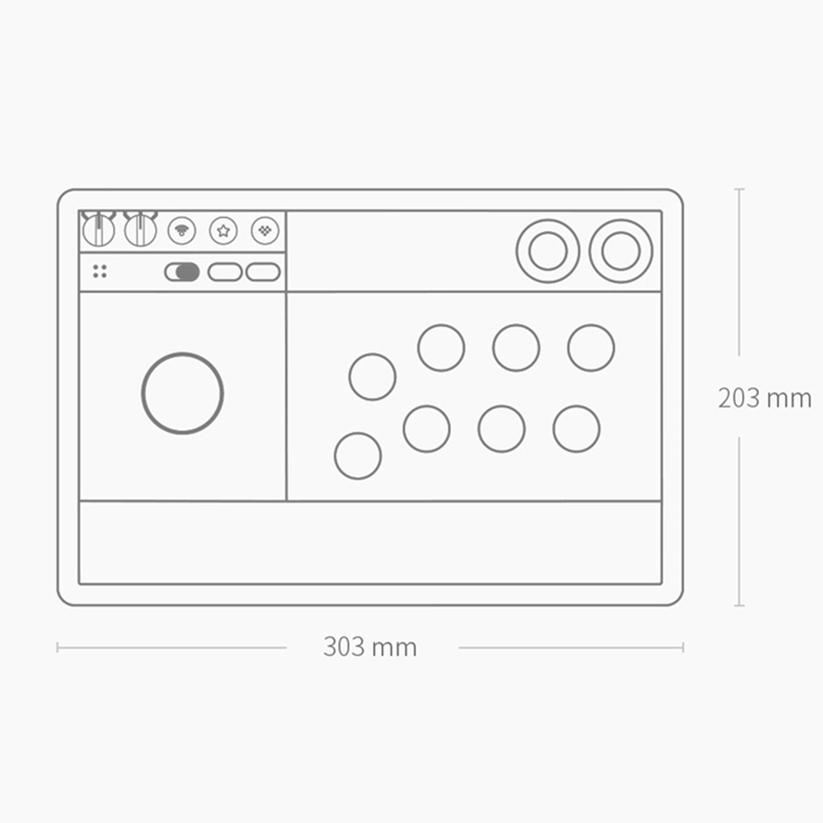 Arcade Stick V3 with Customized Button BT 2.4G Wireless USB Wired PC Game Console