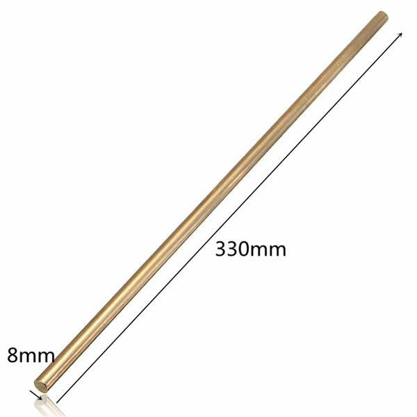 8mm Diameter 100/200/330/500mm Brass Round Bar Rod Circular Tube