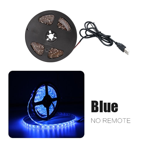 USB LED Strip Flexible Lamp SMD 2835 Desk Decor Screen TV Background Lighting