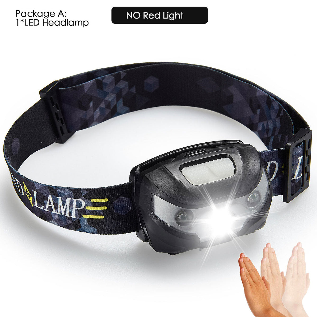 6000Lms LED Headlamp Rechargeable Body Motion Sensor Headlight Camping Flashlight Head Light Torch Lamp With USB