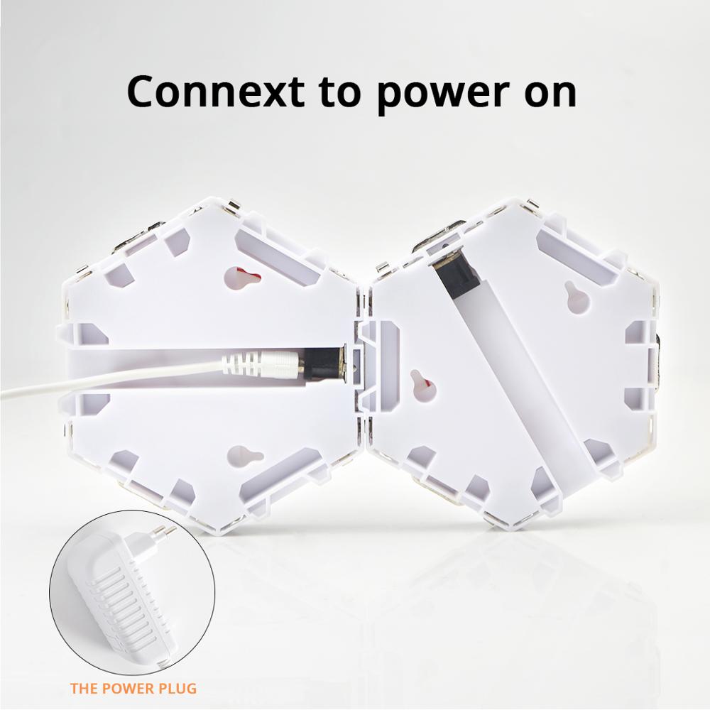 LED-Wall Touch Sensor Quantum Lamp Wall Light Home Decoration Modern Creative Honeycomb Modular Assembly Helios Adsorption