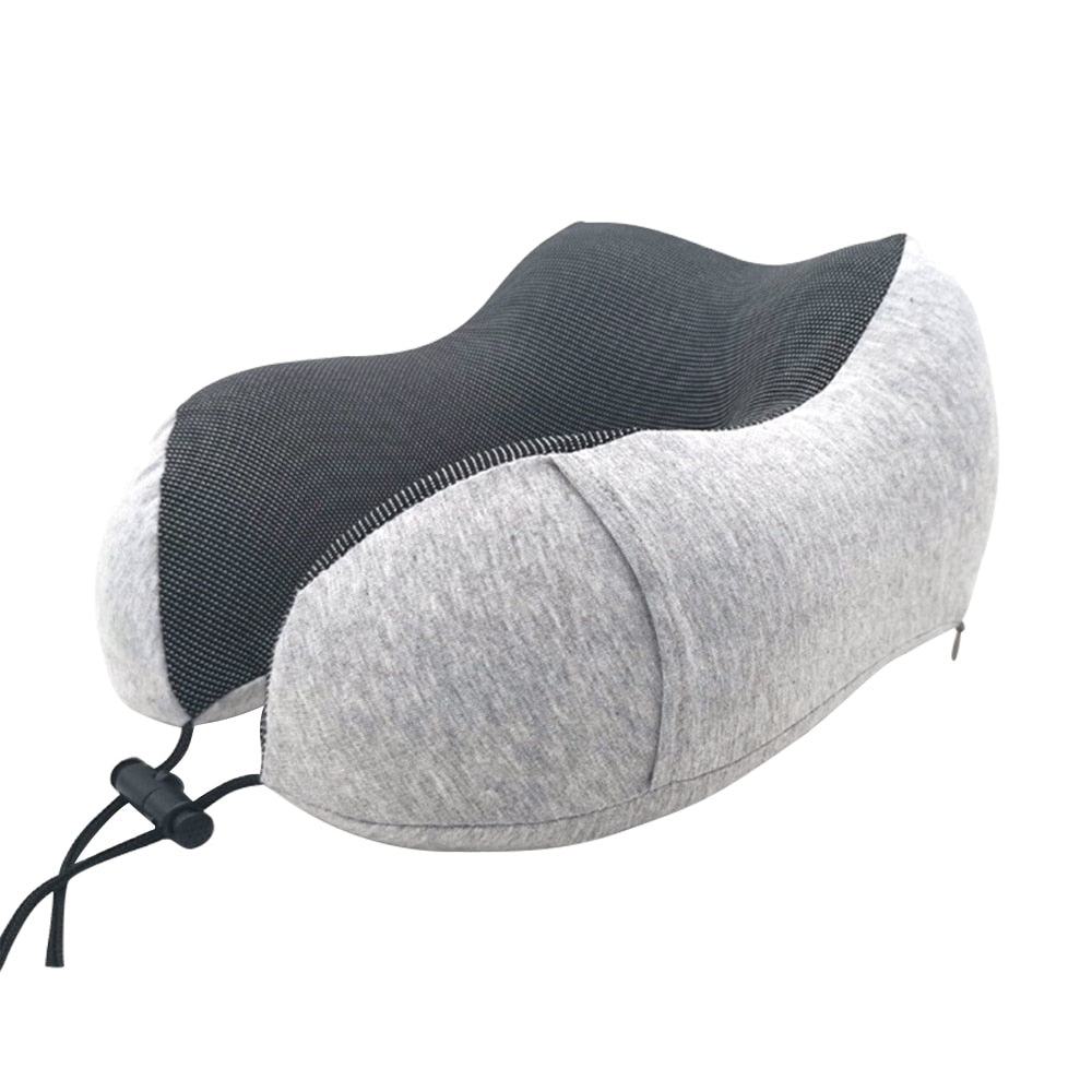 U Shaped Memory Foam Neck Soft Slow Rebound Space Travel Pillow Solid Relieve Pressure Headrest Bedding