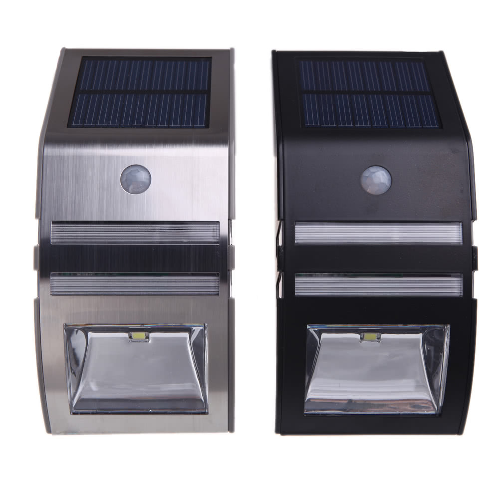 Solar-powered Light with 2 SMD LED Polycrystalline Solar Panel PIR Sensor Environmental-friendly