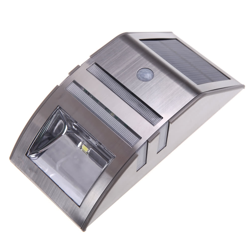 Solar-powered Light with 2 SMD LED Polycrystalline Solar Panel PIR Sensor Environmental-friendly