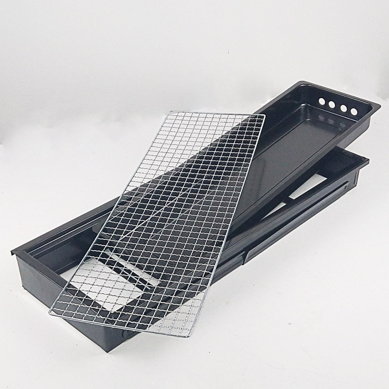Charcoal Grill Barbecue Portable BBQ - Stainless Steel Folding BBQ Kabab Grill Camping Grill