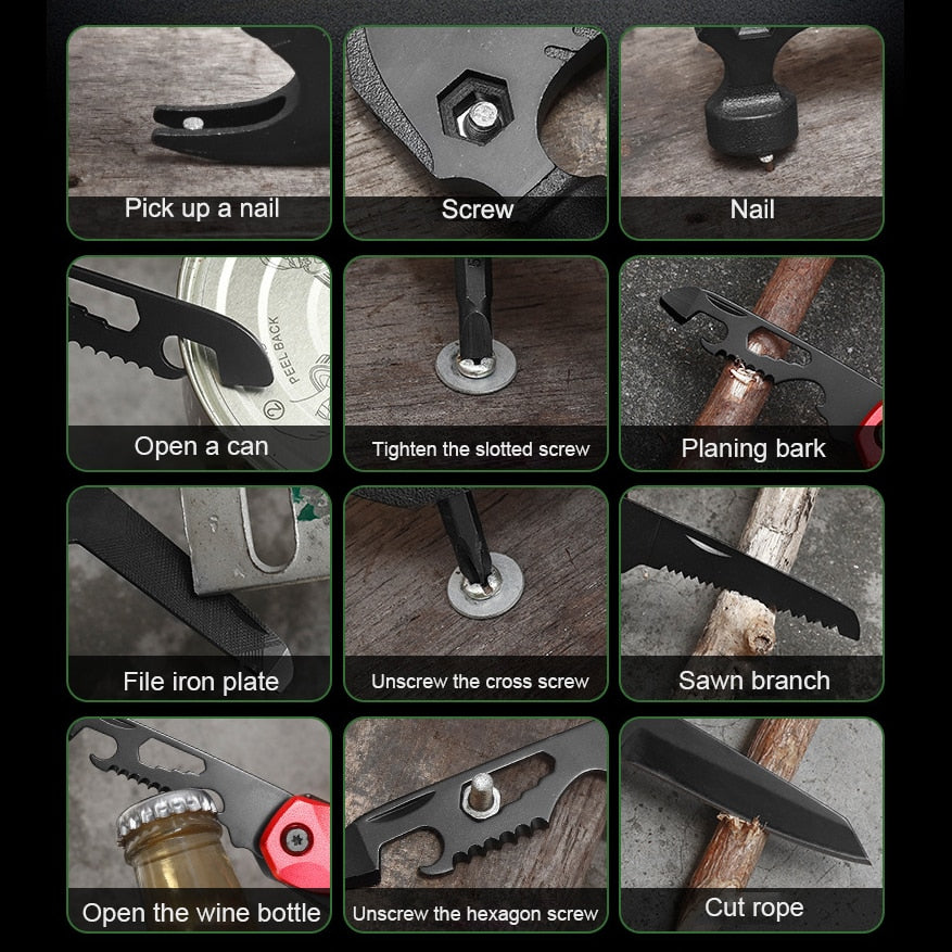 Outdoor Camping Claw Hammer for Survival Tent Multifunctional Hand Tools