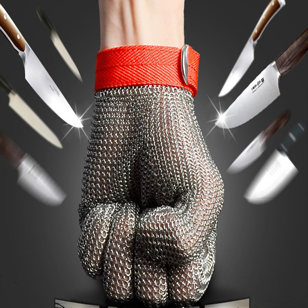 High-quality Stainless Steel Mesh Knife Cut Resistant Chain Mail Protective Glove