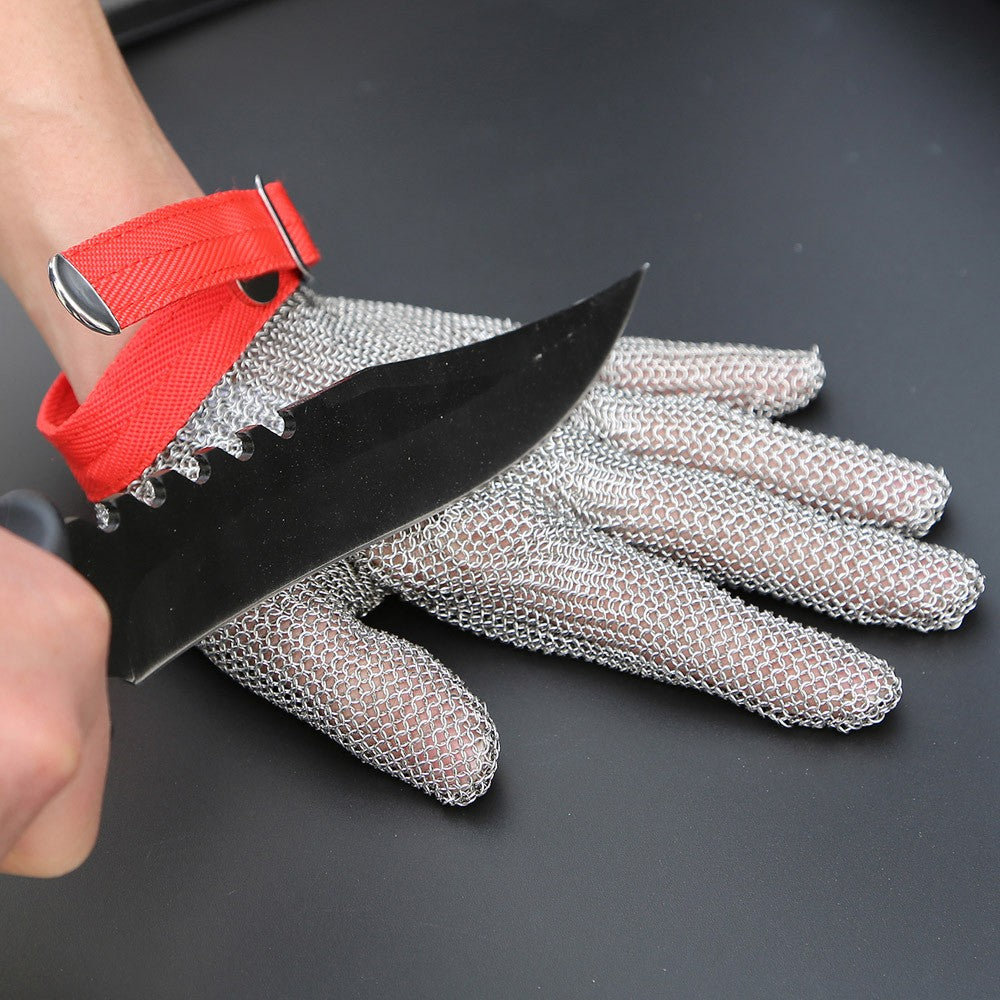 High-quality Stainless Steel Mesh Knife Cut Resistant Chain Mail Protective Glove