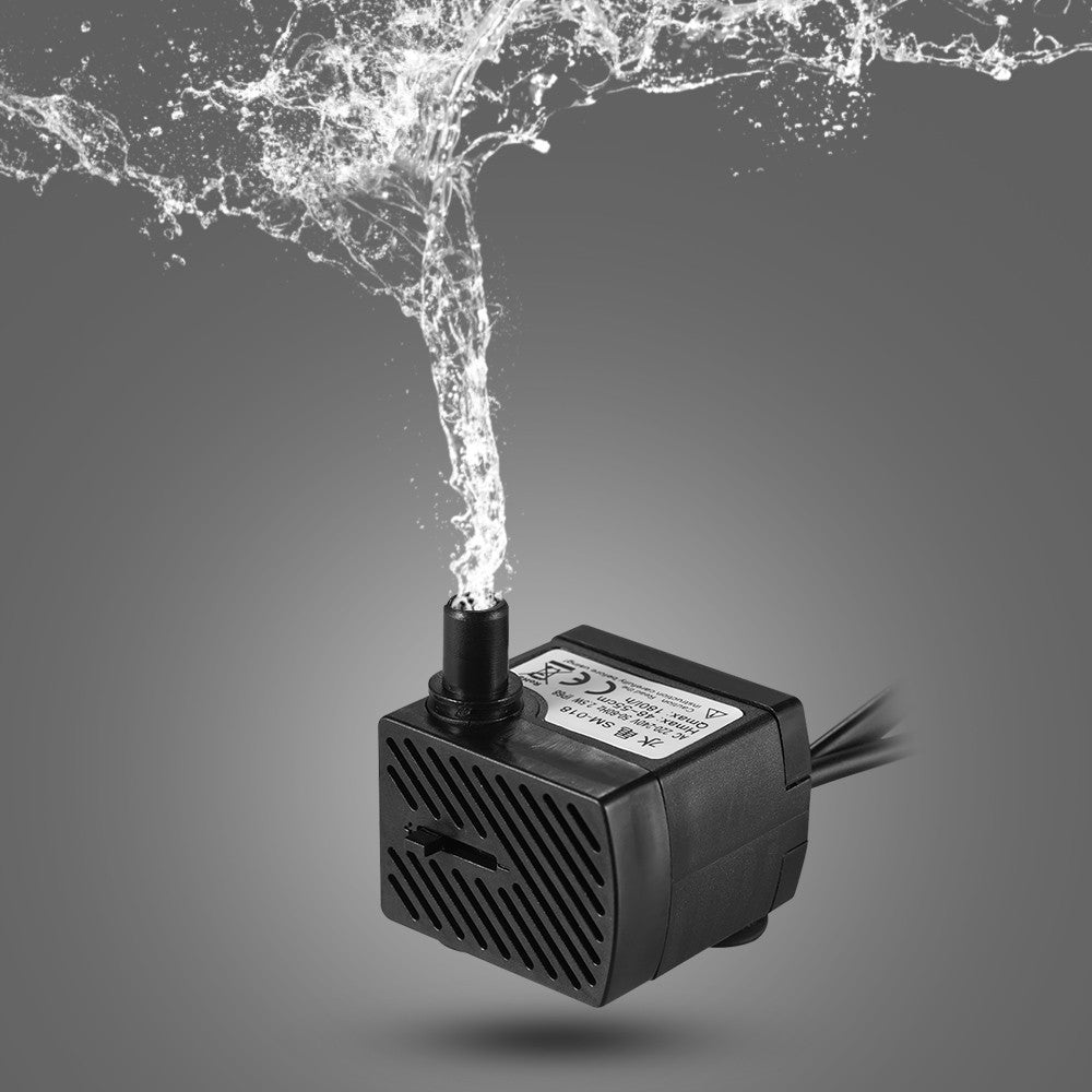 180L/H 2.5W Submersible Water Pump with 4 LED Light Ultra Quiet for Pond Aquarium Fish Tank