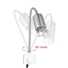 25W Halogen Heat Lamp UVA UVB Basking Lamp Heater Light Bulb
