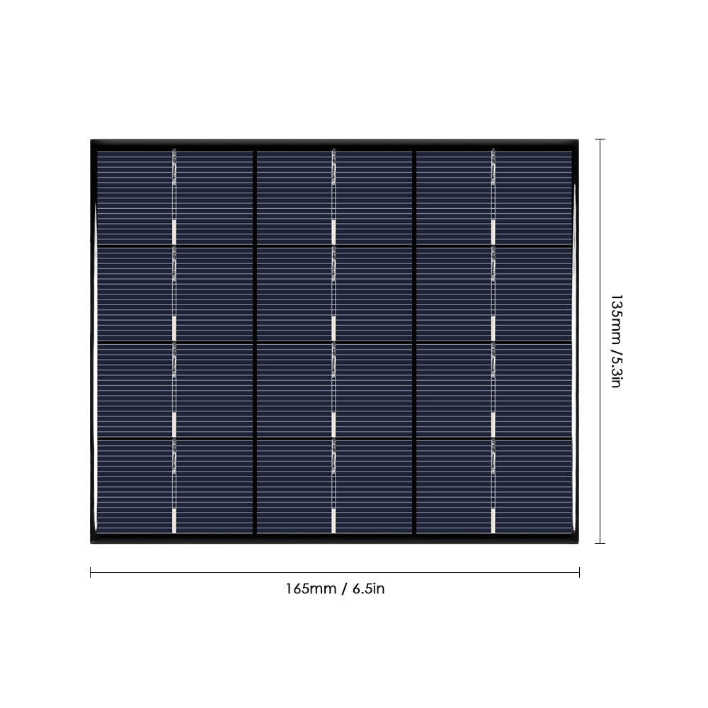 3.5W 6V Polycrystalline Silicon Solar Panel Solar Cell for DIY Power Charger 165*135mm