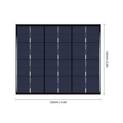 3.5W 6V Polycrystalline Silicon Solar Panel Solar Cell for DIY Power Charger 165*135mm