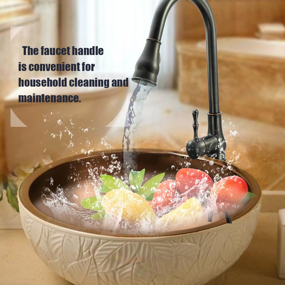 Pull Out ORB Single Connection Kitchen Tap Stud Installation Rotatable Sink Water Faucet