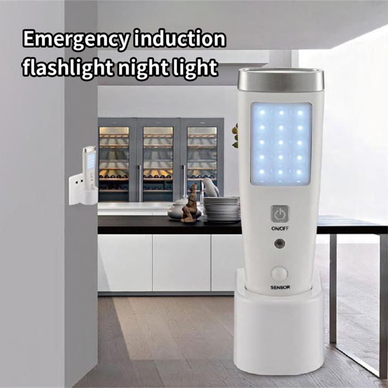 3 In 1 Multi-function Emergency Light Motion Sensor Wall Night Light Battery Powered LED Flashlight For Home Camp Outdoor