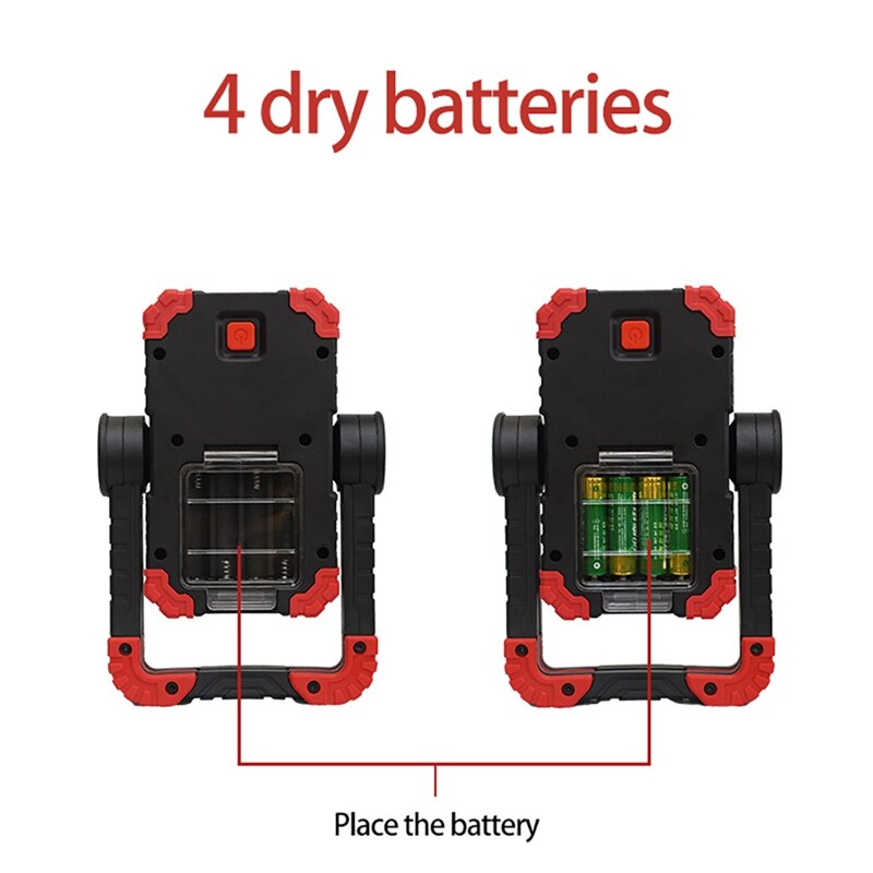 Portable LED Camping Light LED Work Light Outdoor LED Light Powered By Battery For Camping Hiking Emergency Lighting