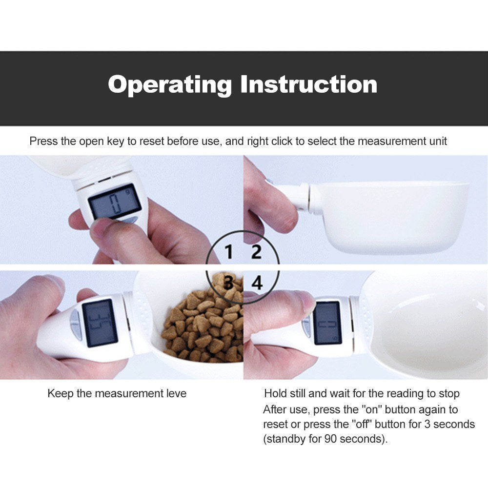 Measuring Spoon Cup Kitchen Scale Spoon With Led Display