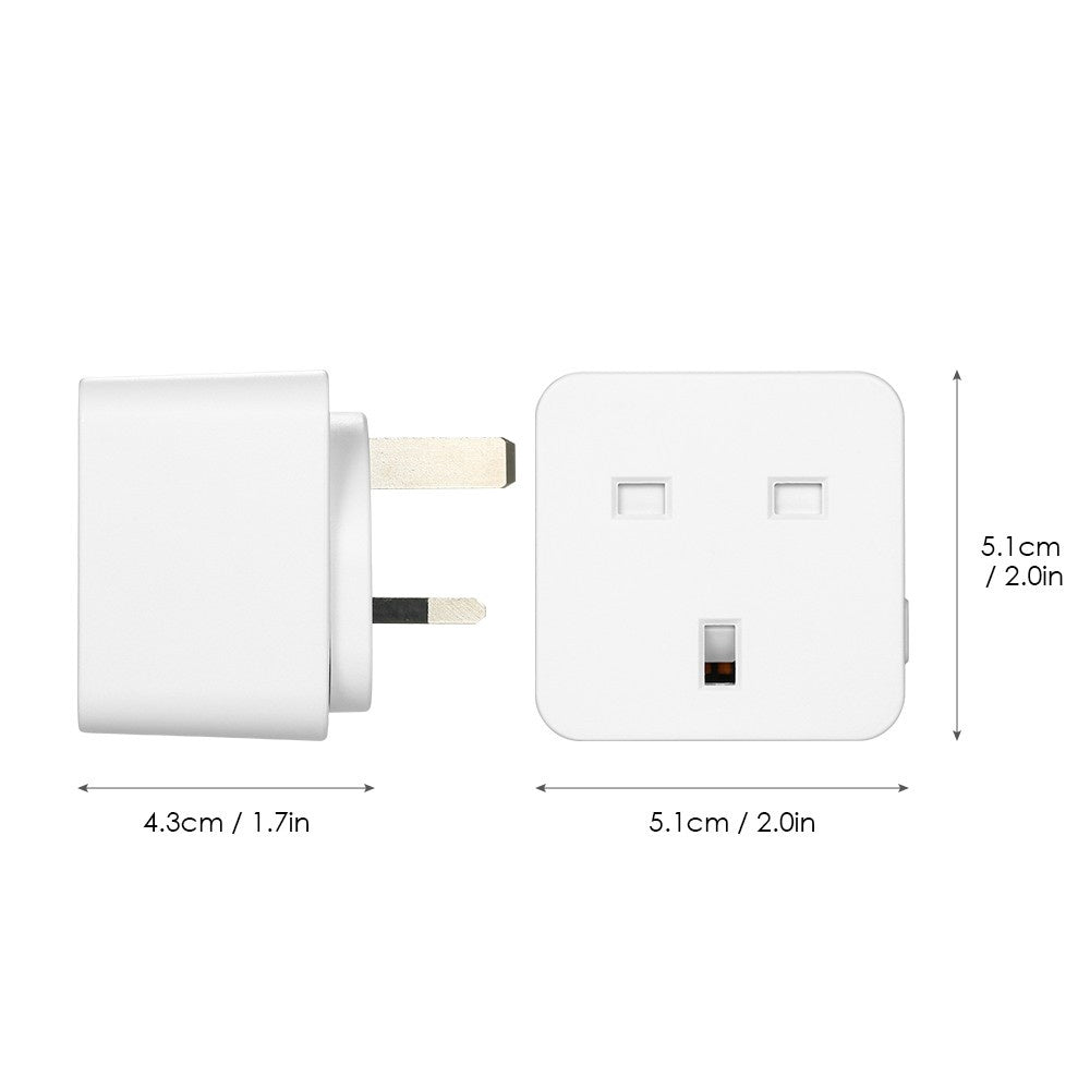 AC 100-240V 13A Smart Wi-Fi Plug Voice Control Compatible with Alexa/ Google Home