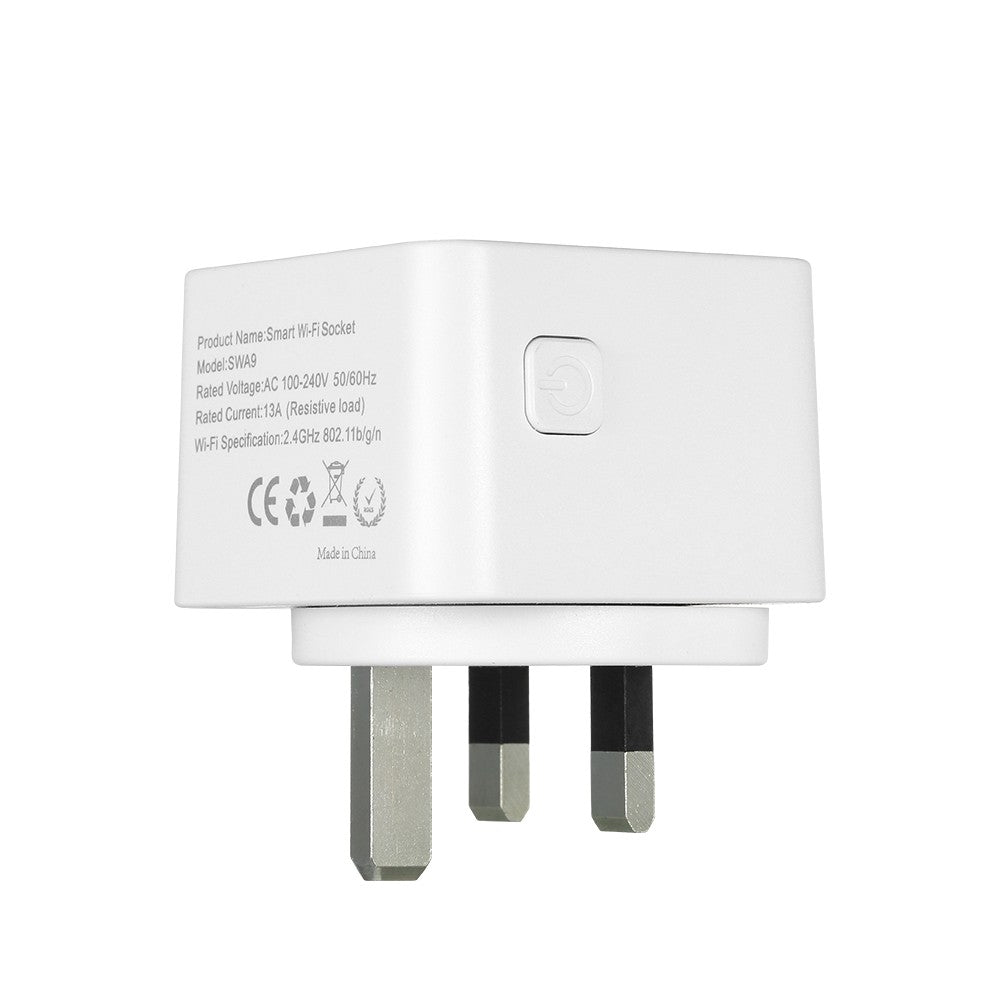 AC 100-240V 13A Smart Wi-Fi Plug Voice Control Compatible with Alexa/ Google Home