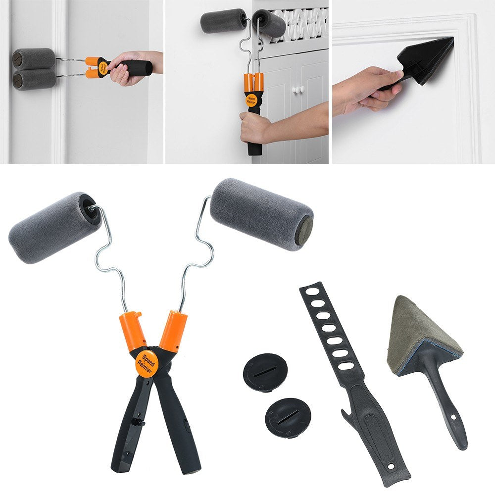 Adjustable Double-Sided Multi-Function Paint Brush DIY Graining Tool for Wall Décor