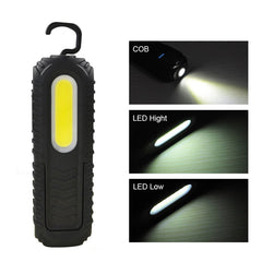 2-in-1 Rechargeable Led Work Light Portable Built-in Battery Flashlight Magnetic COB Work Light For Emergency Car Repairing