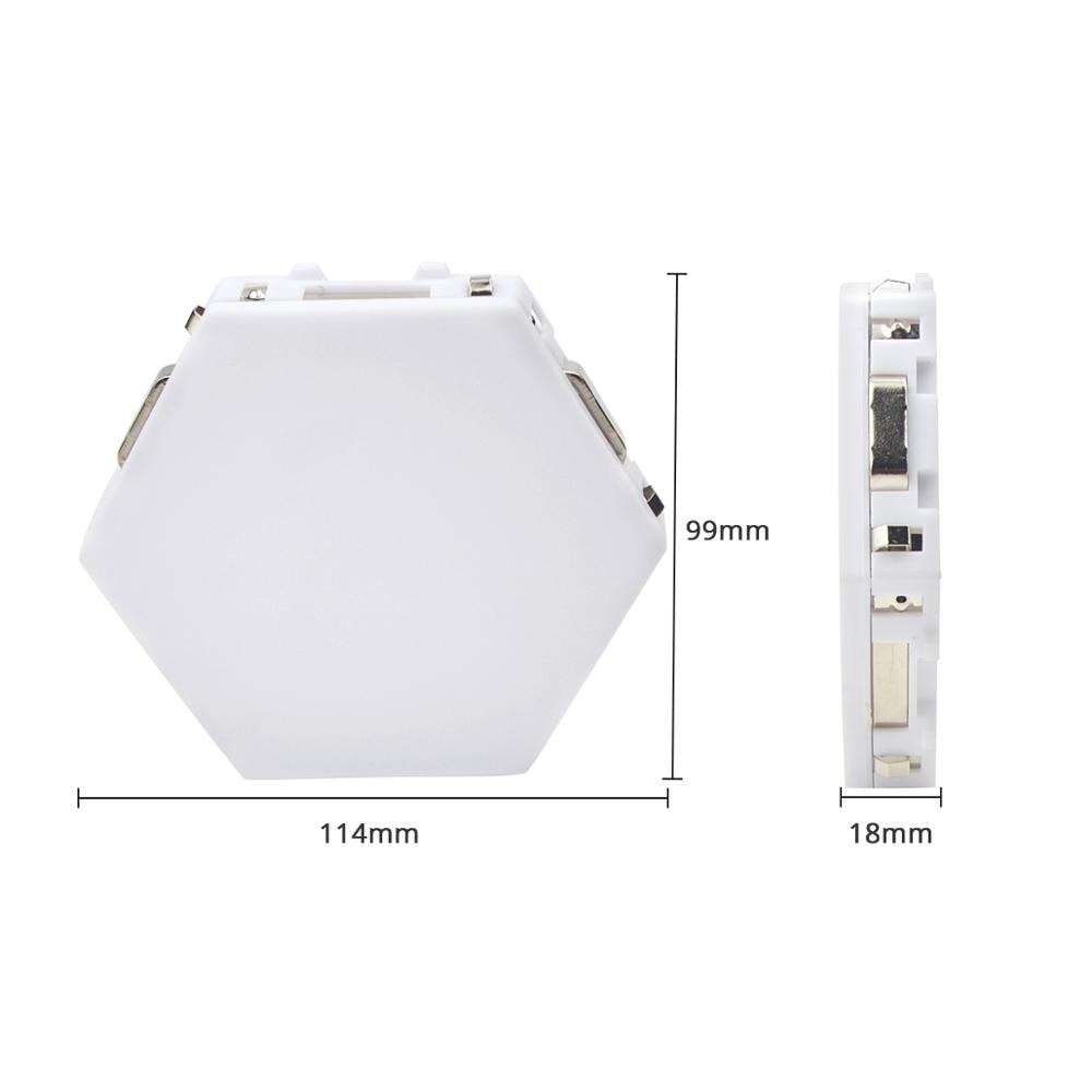LED-Wall Touch Sensor Quantum Lamp Wall Light Home Decoration Modern Creative Honeycomb Modular Assembly Helios Adsorption
