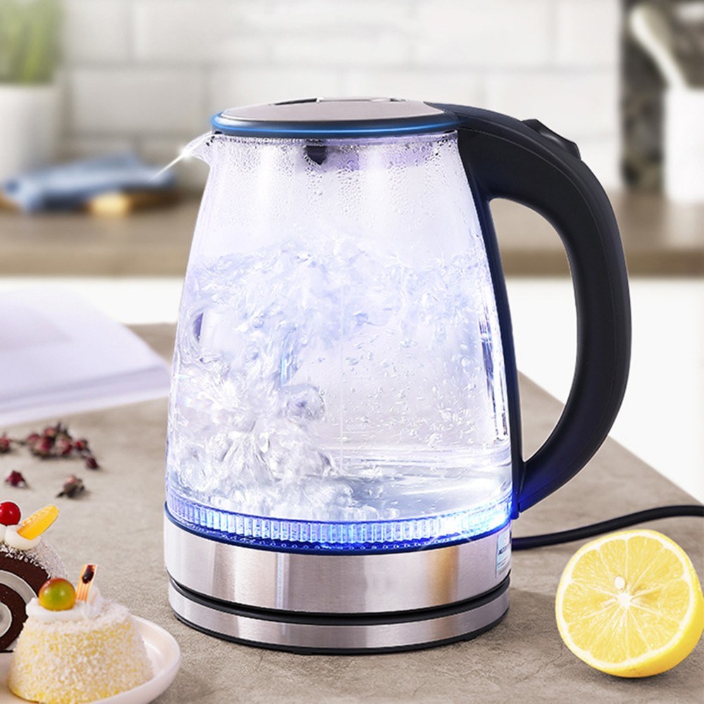 Glass Electric Kettle with Water Level Gauge 1.7 Liters