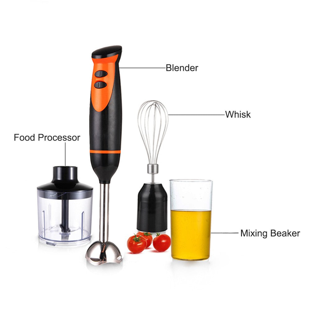 4-in-1 Multifunctional Hand Stick Blender Stainless Steel 220V