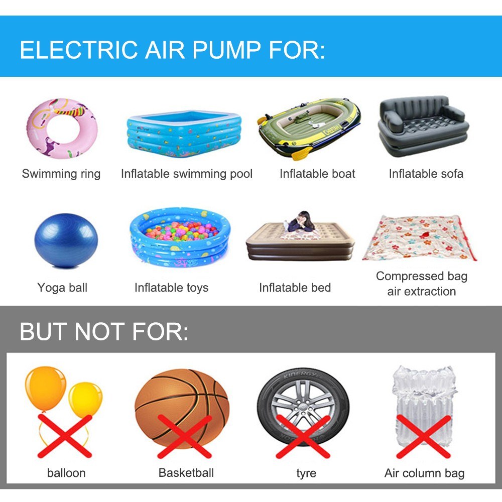 Inflatable Pump Electric Air Mattress Camping