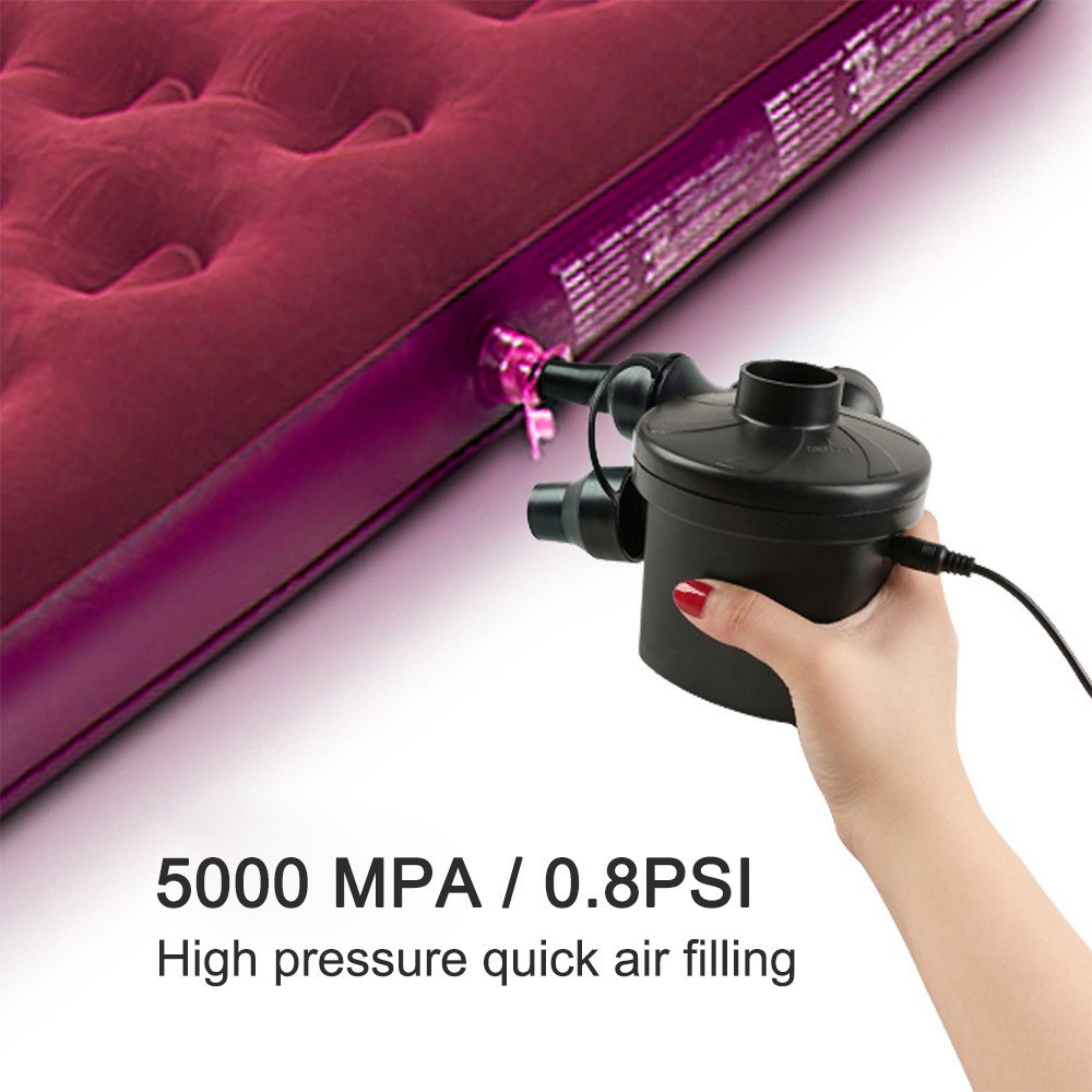 Inflatable Pump Electric Air Mattress Camping