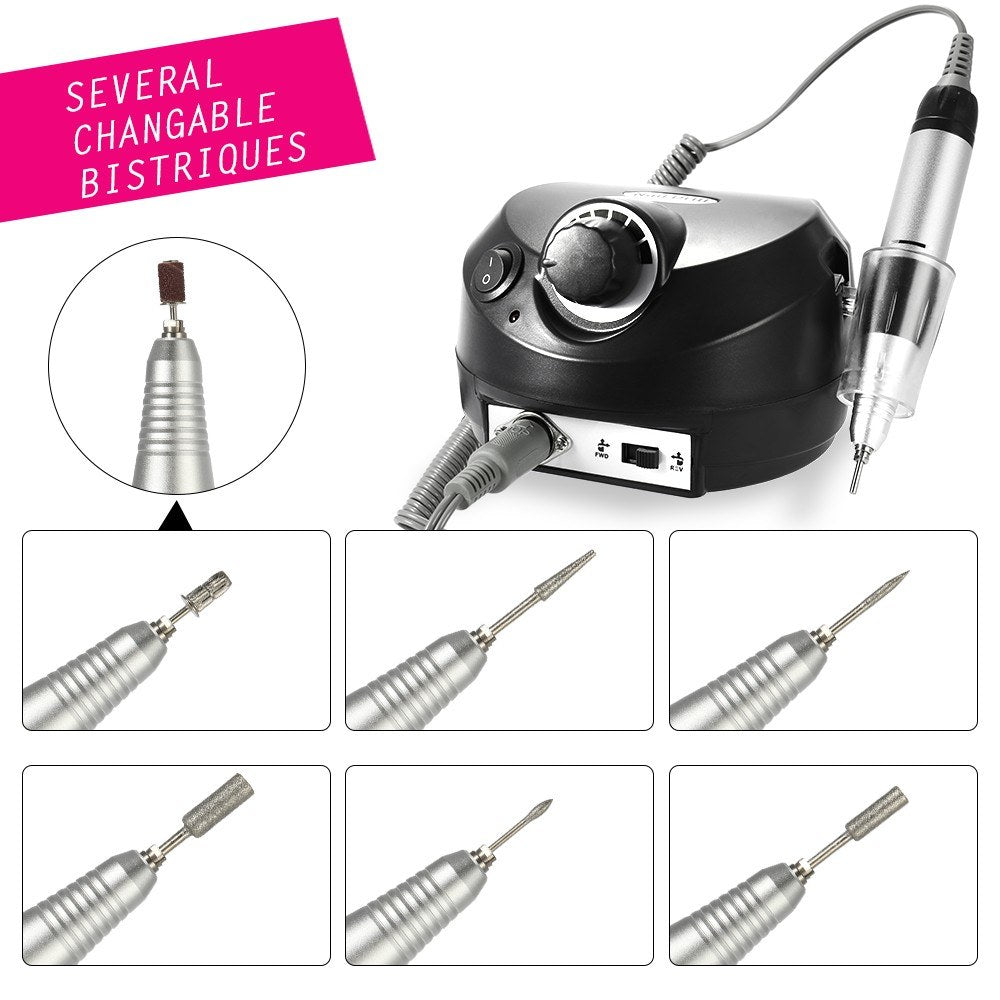 Electric Drill Machine File Polisher Manicure Kits Nail Salon Tools
