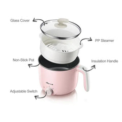 2.2L Electric Hot Pot Kitchen Steamer