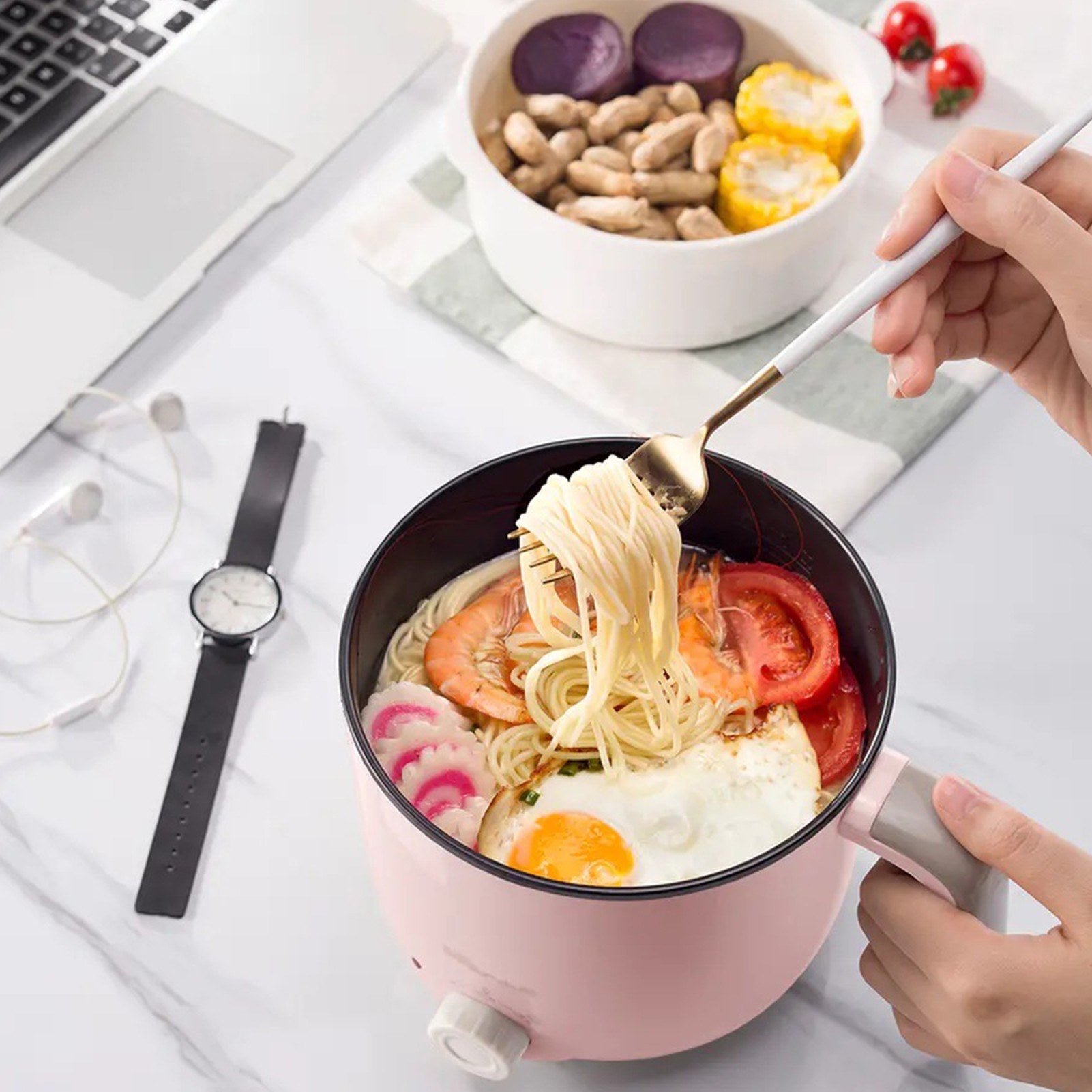 2.2L Electric Hot Pot Kitchen Steamer