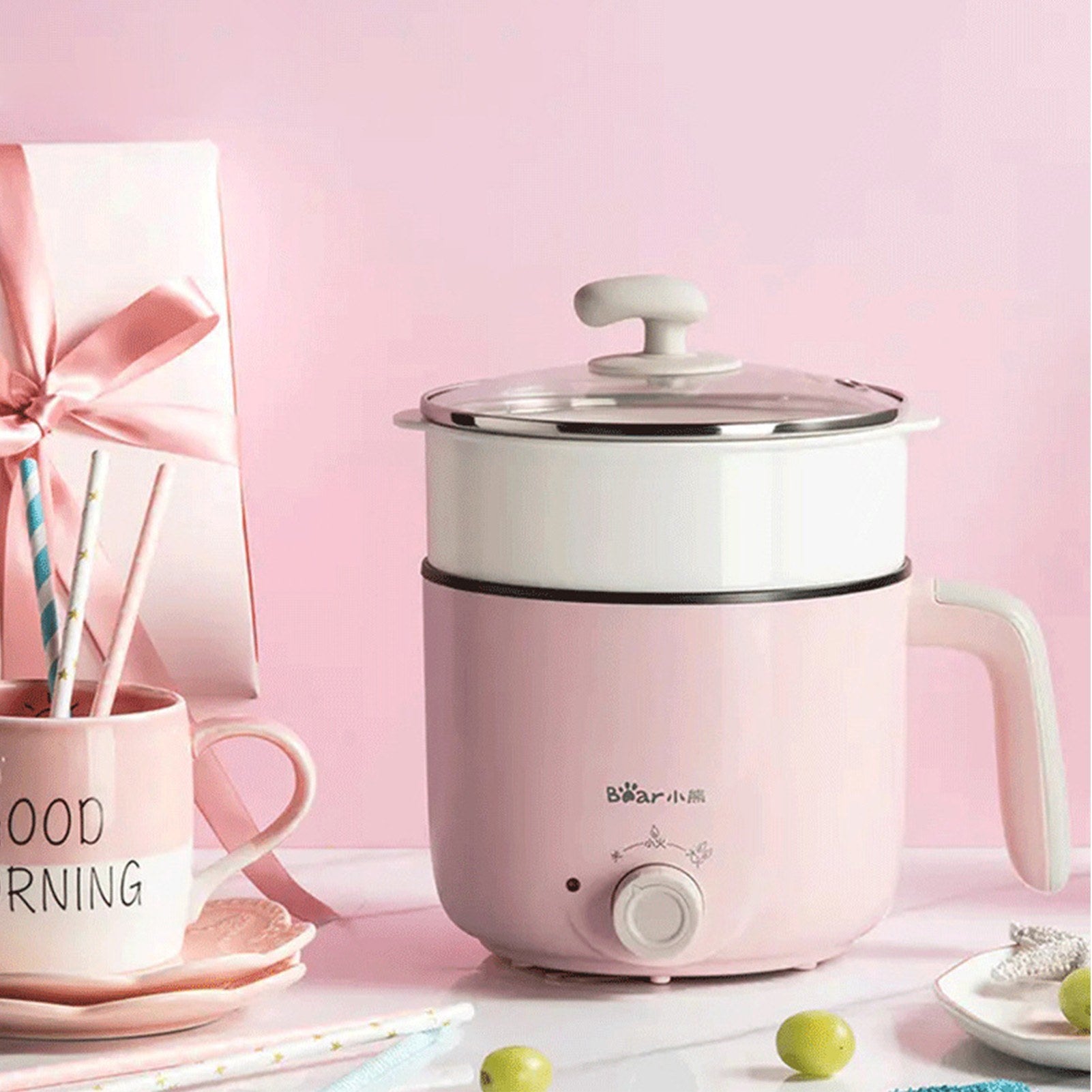 2.2L Electric Hot Pot Kitchen Steamer