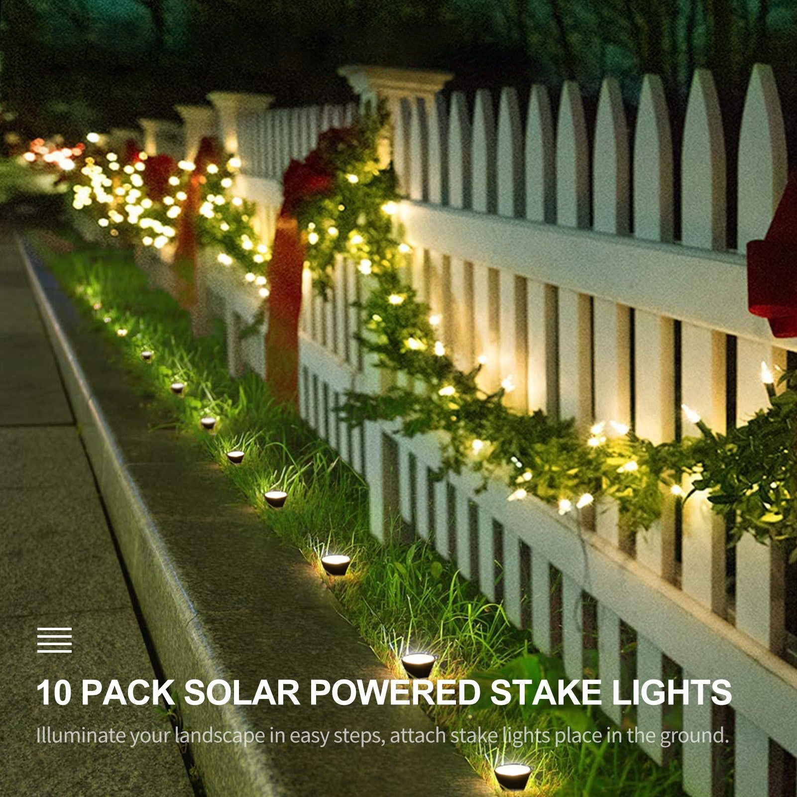 Solar Path Stake Lights Pack 10