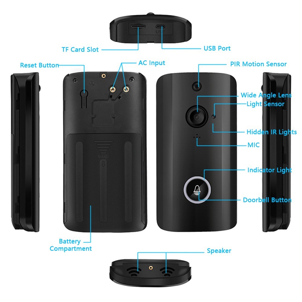 Wi-Fi Video Doorbell Camera
